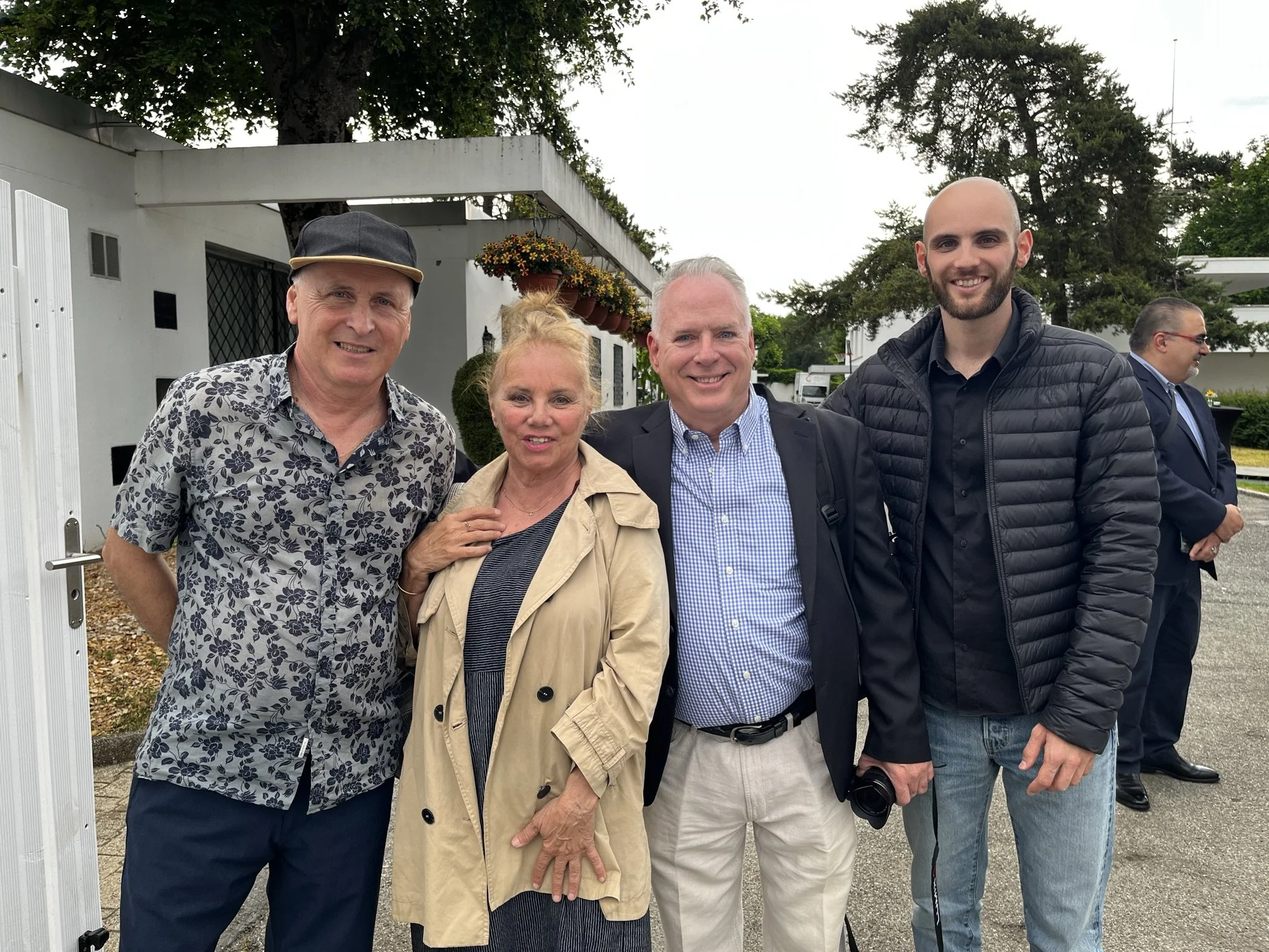 With Fred, Gwendolyne, and Robin.