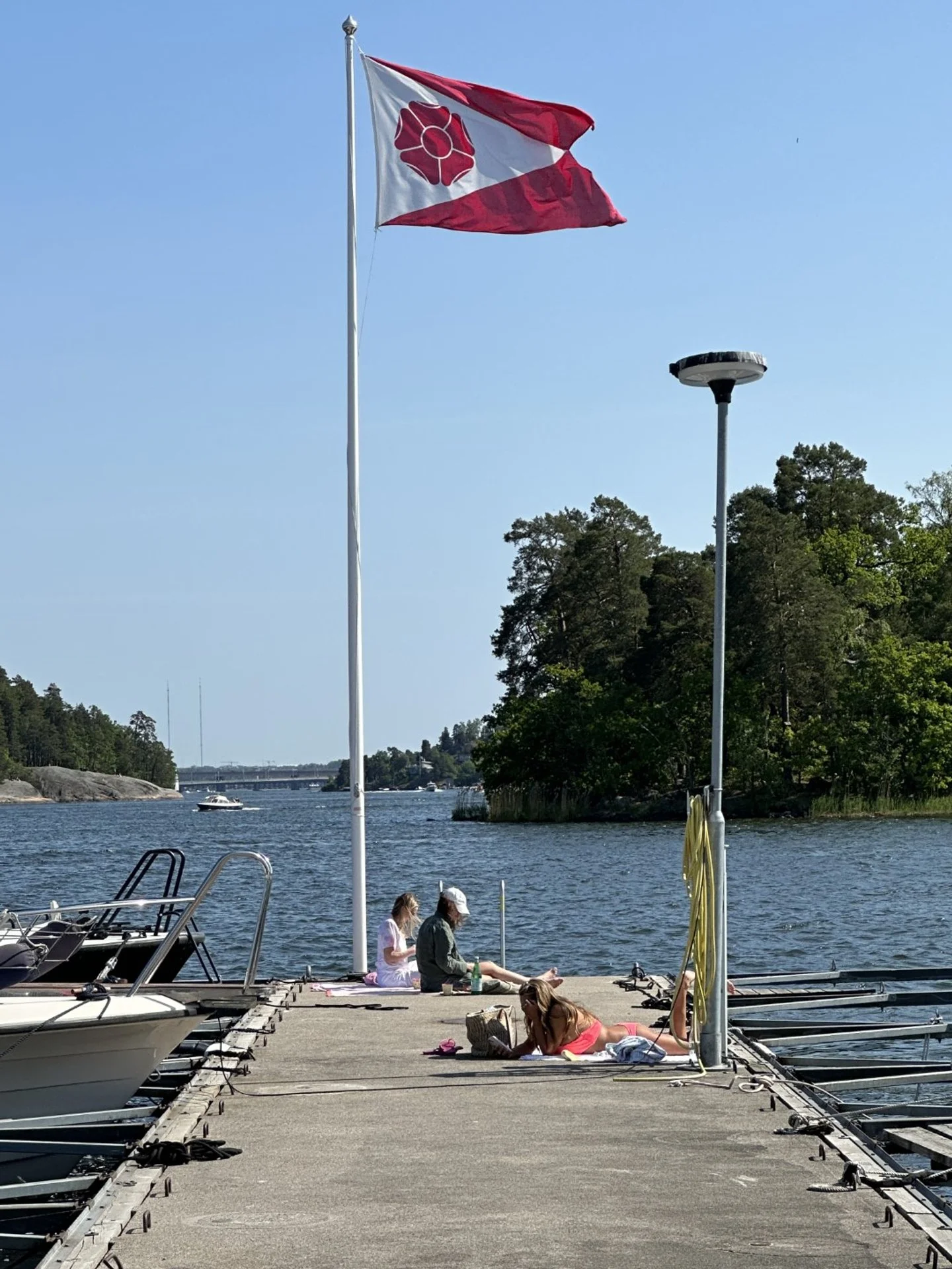 Dock at the end of our road, Sveavagen, in Djursholm. 