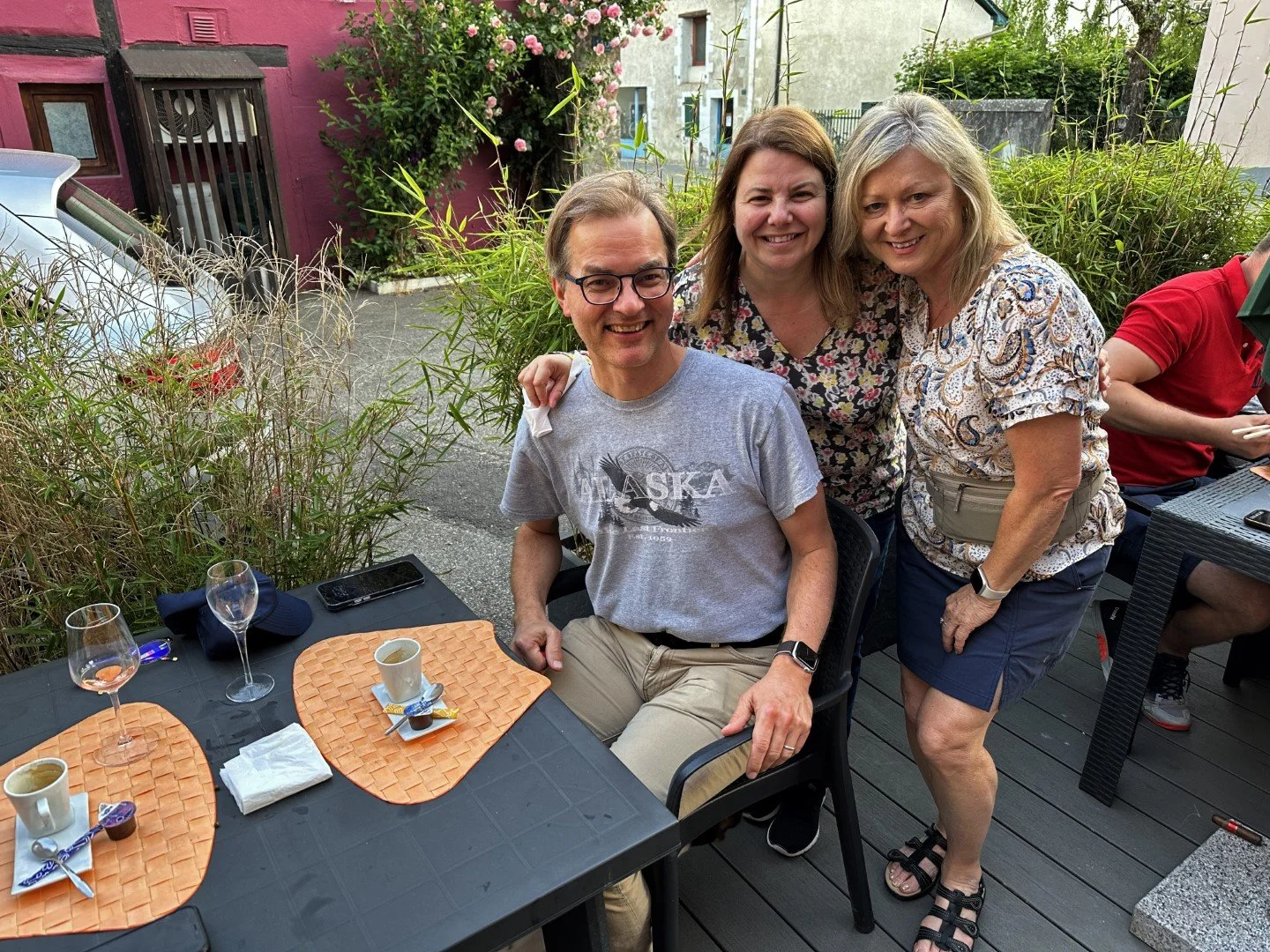 We met a woman from Ohio who is pictured here with her husband. They met at work in the embassy. Small world!