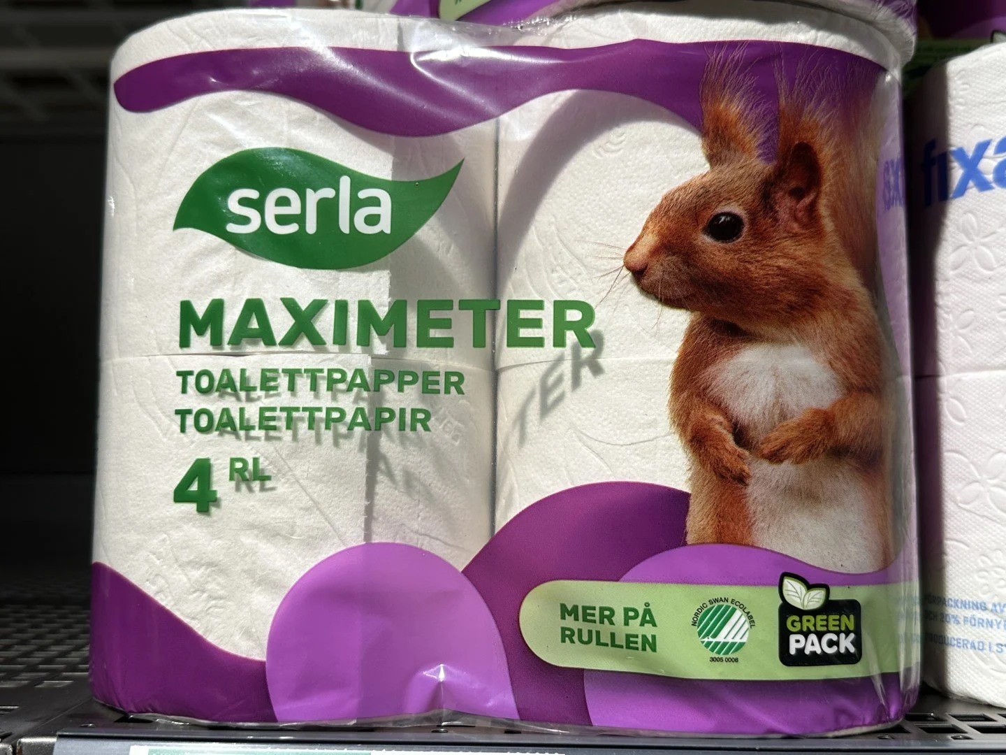More squirrels recommend Serla toilet paper more than any other brand!