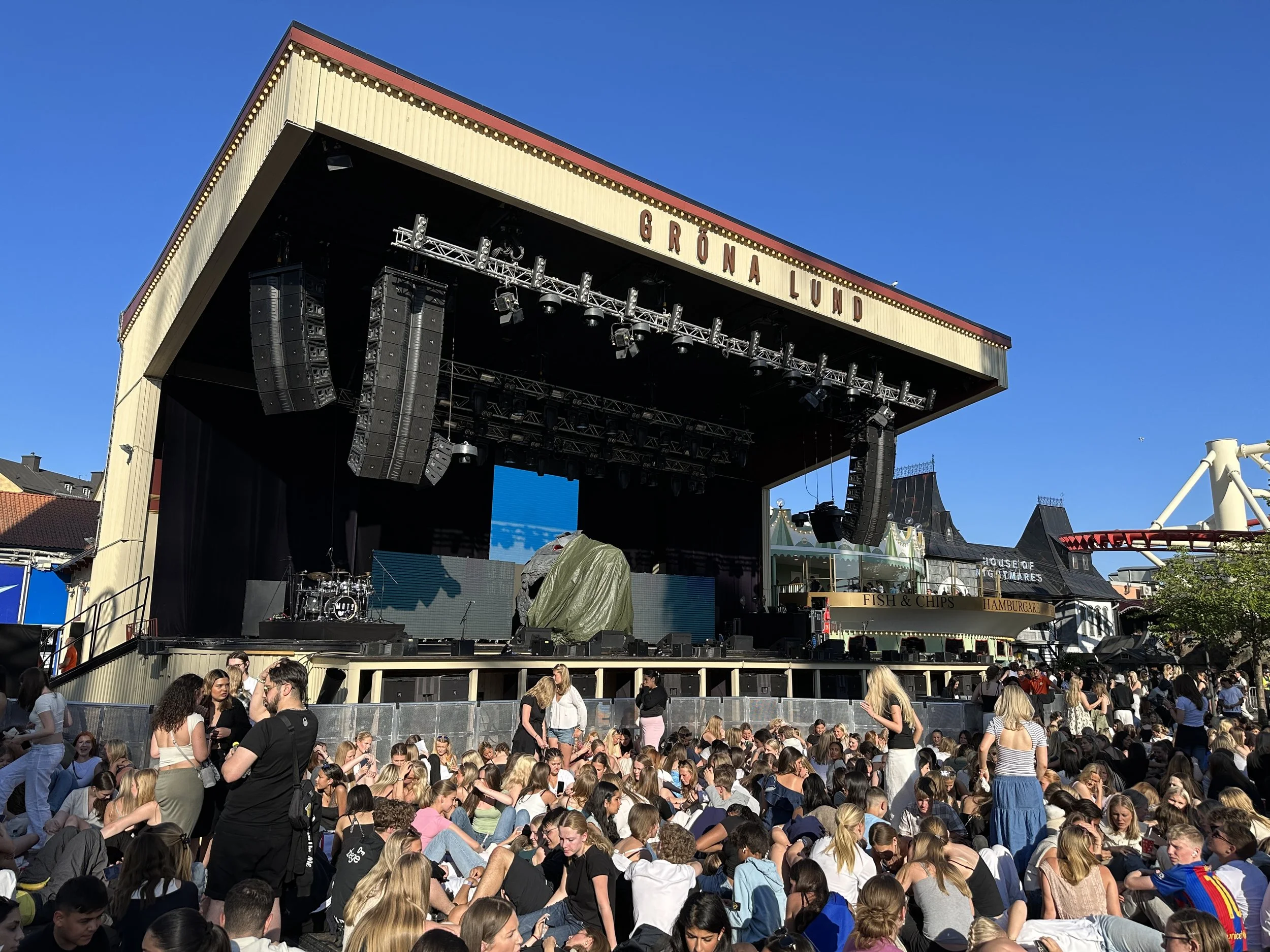 Gröna Lund, Stora Scenen stage where Hendrix played. It has been updated since then.