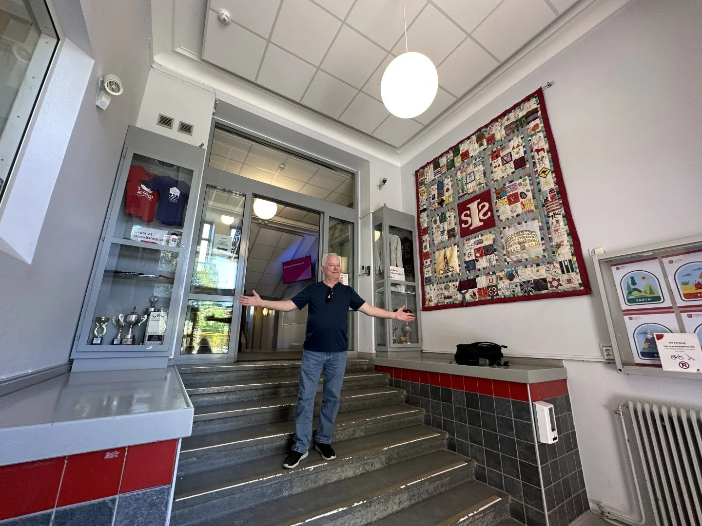 Entrance to Stockholm international School. Kelly went through these doors many a time.
