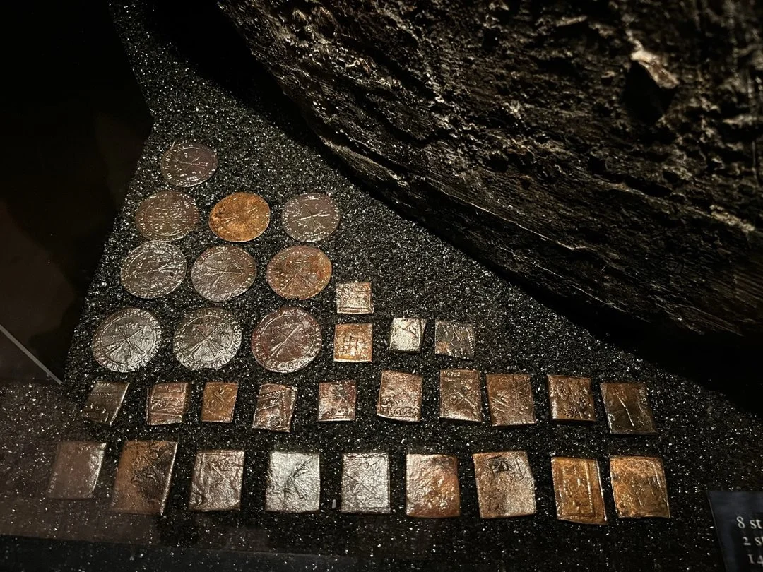 Old Swedish coins found onboard the Vasa at Salvage