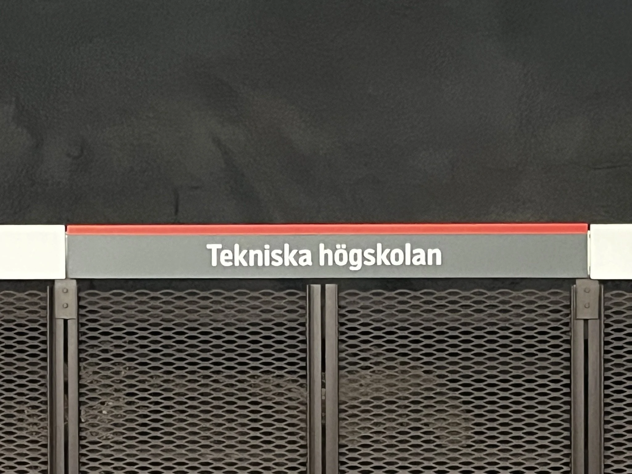 Subway station at the Technical School in Stockholm