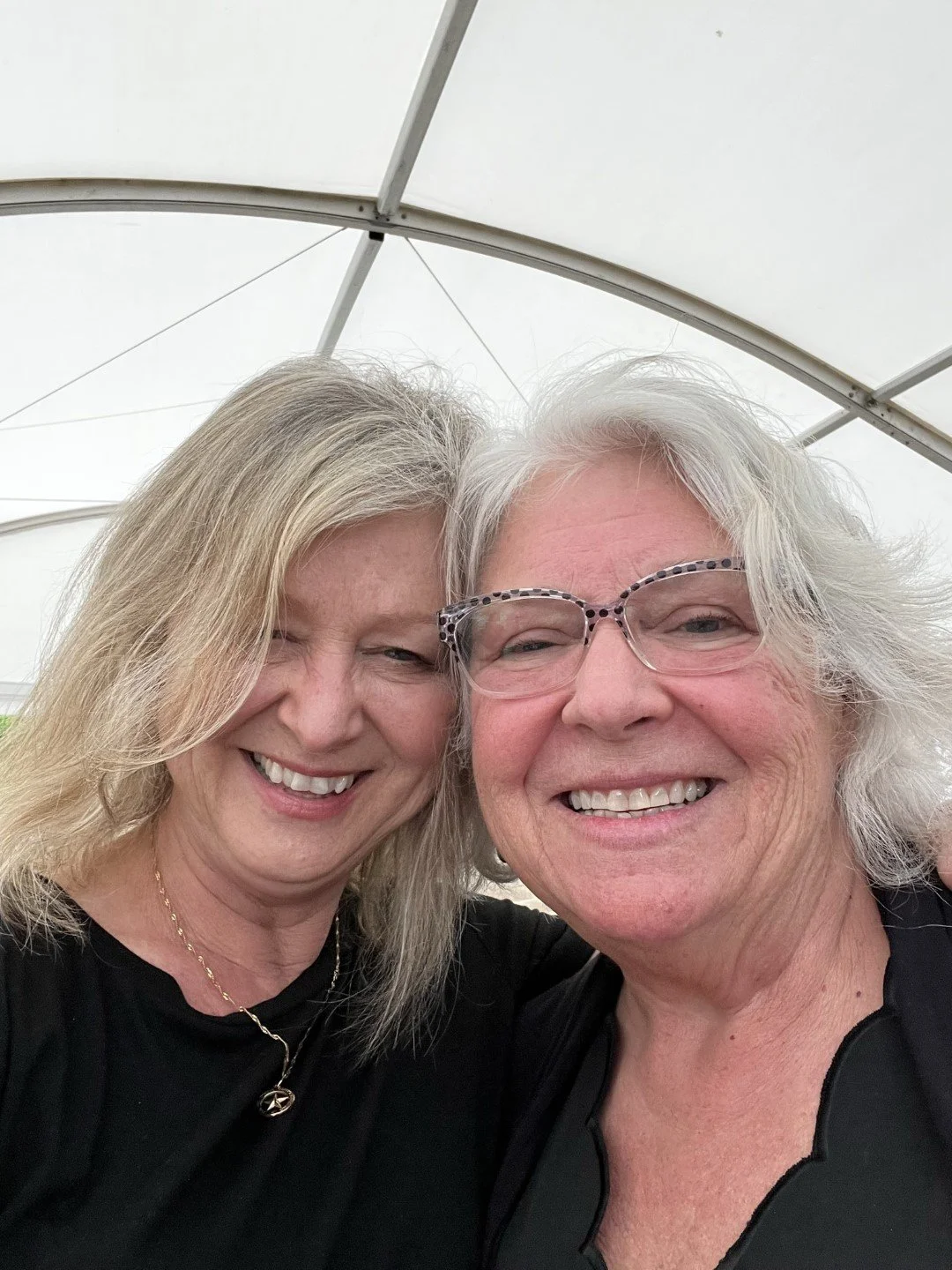 Linda and Jane at the CDL brunch. Linda met Jane at the Blue Note Grill in Durham, NC.  She also attended CDL.