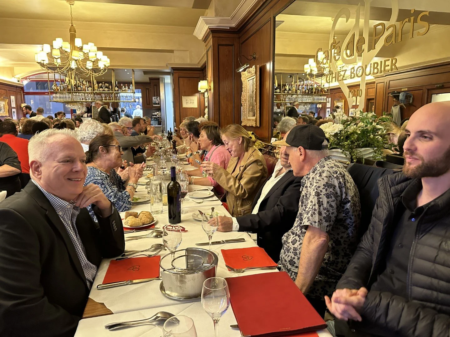 Dinner with French friends at Café de Paris 