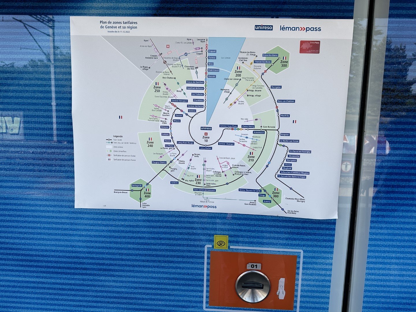 Train ticket machine in Switzerland