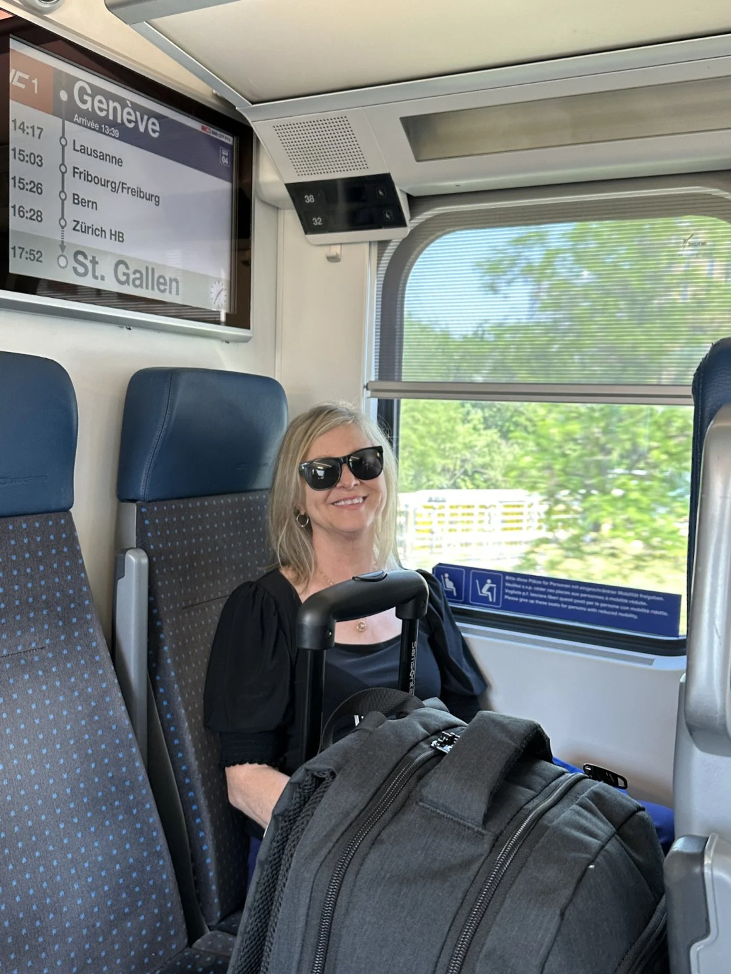 On the train from Geneva to Tannay.