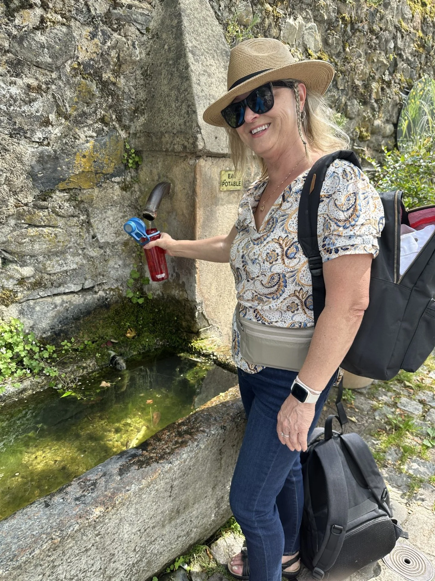 Fresh drinking water right out of the wall.