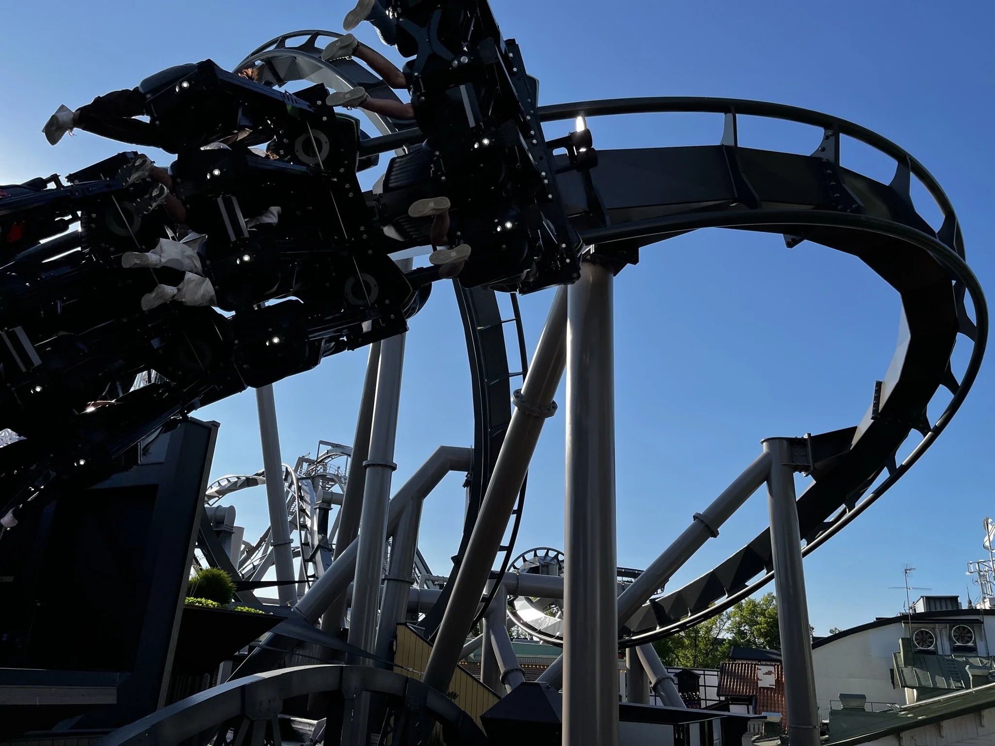 One of these roller coaster crashed and killed several people about a week after we were here