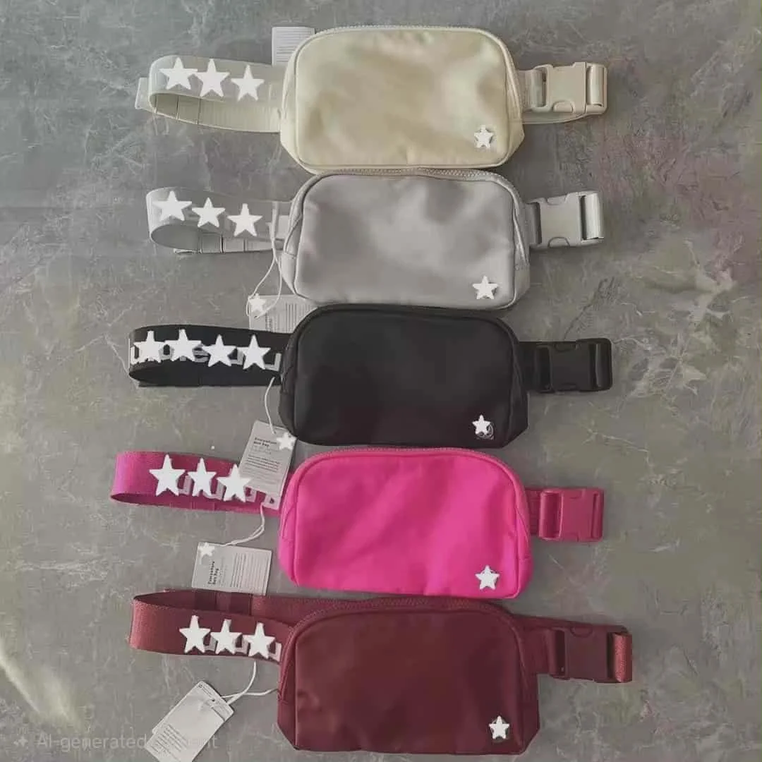 Belt Bags with wording on strap
