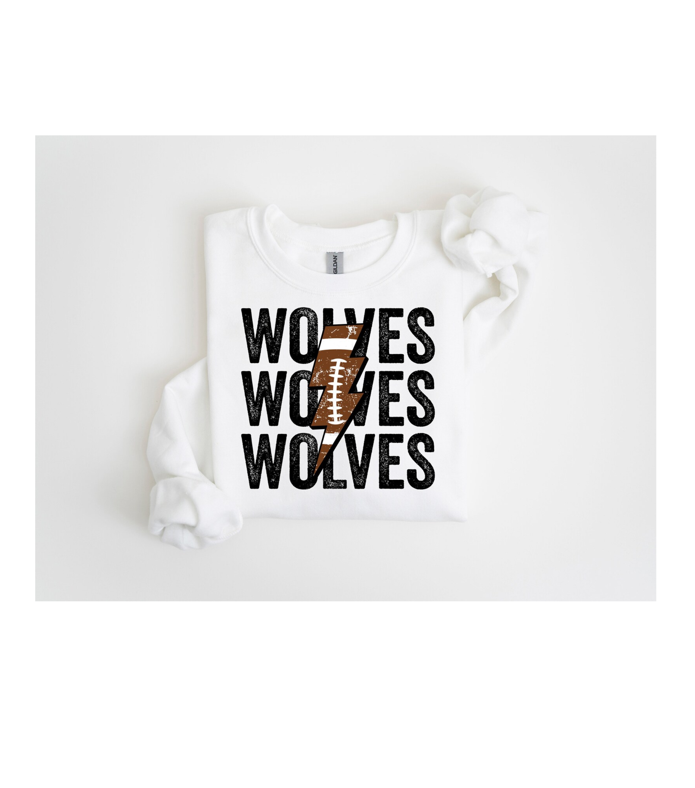 Wolves football with lightening strike