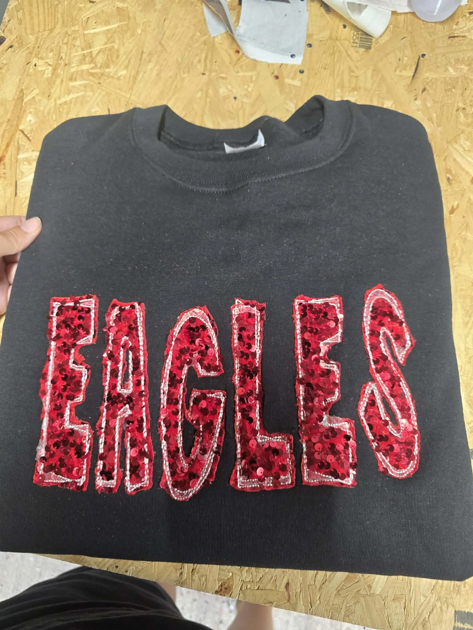 Eagles sequin embroidered