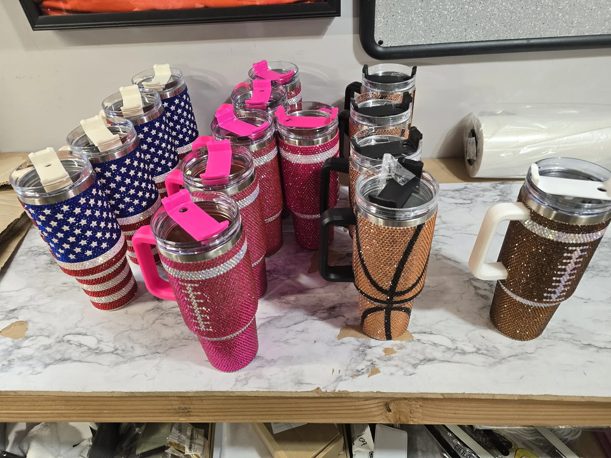 CLOSEOUT - RHINESTONE TUMBLERS