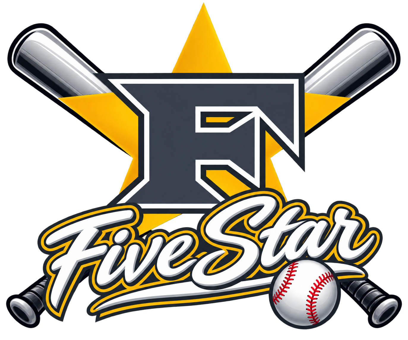 ADULT Five Star w/ star logo & bats