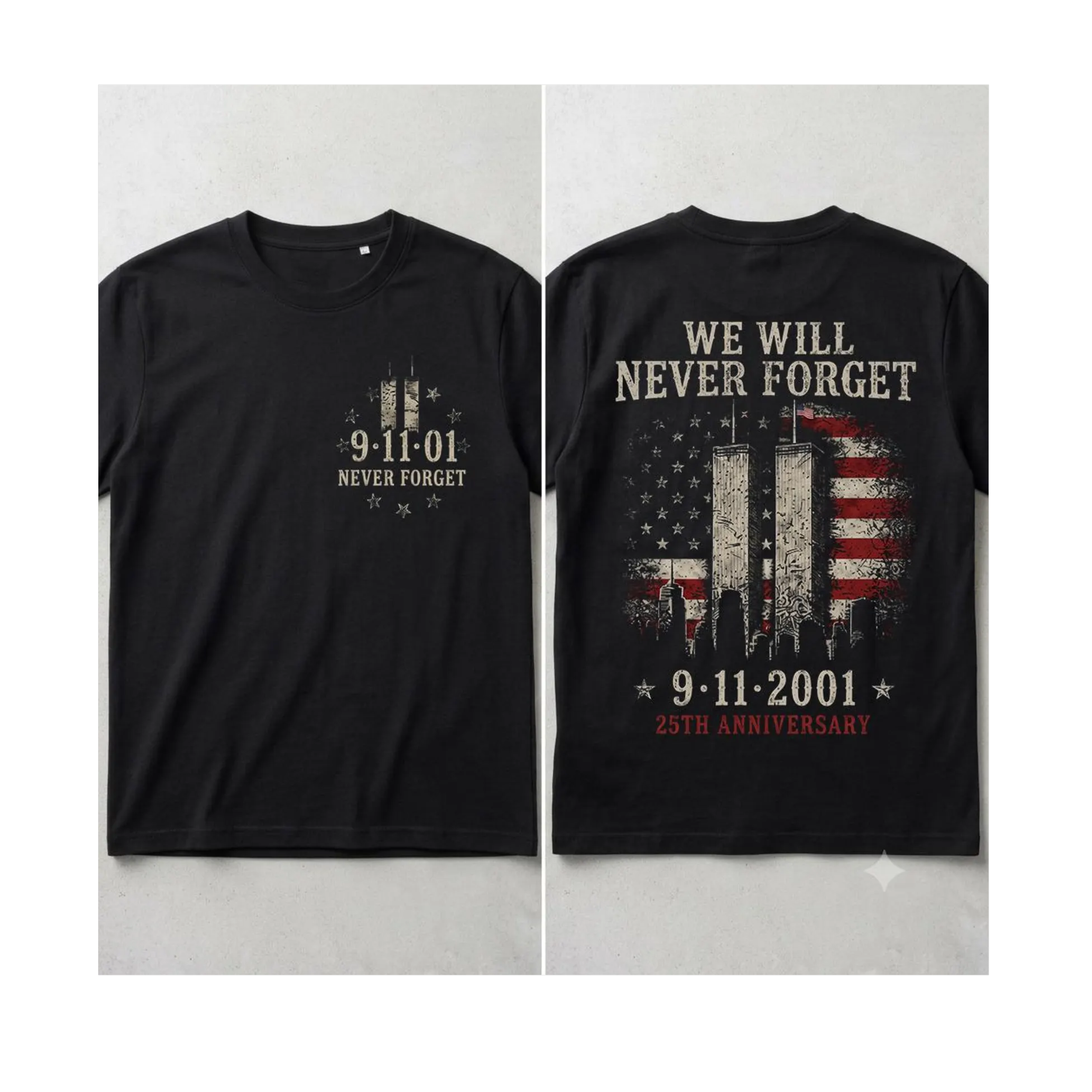 Towers w/ Flag