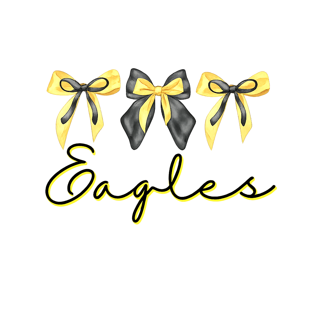 Eagles script w/ bows
