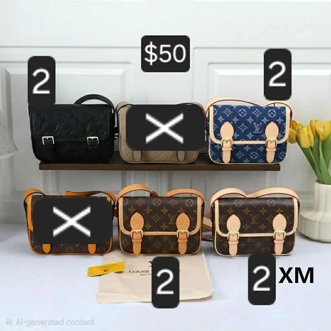 Small double buckle purse