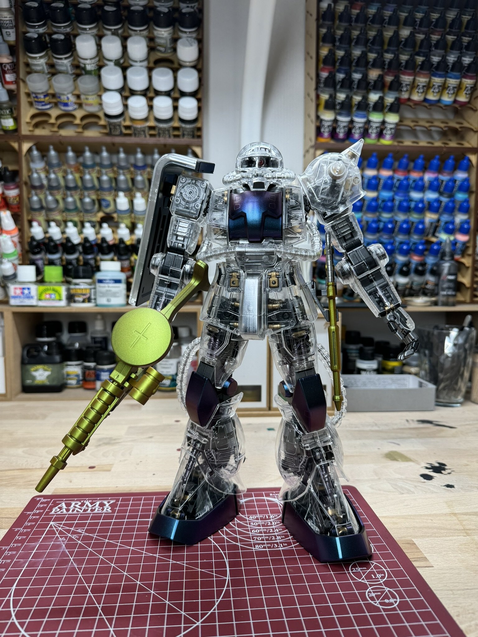 2023 | Bandai | Zaku II MS-06F With Clear Armor Sets | 1/60 (PG)