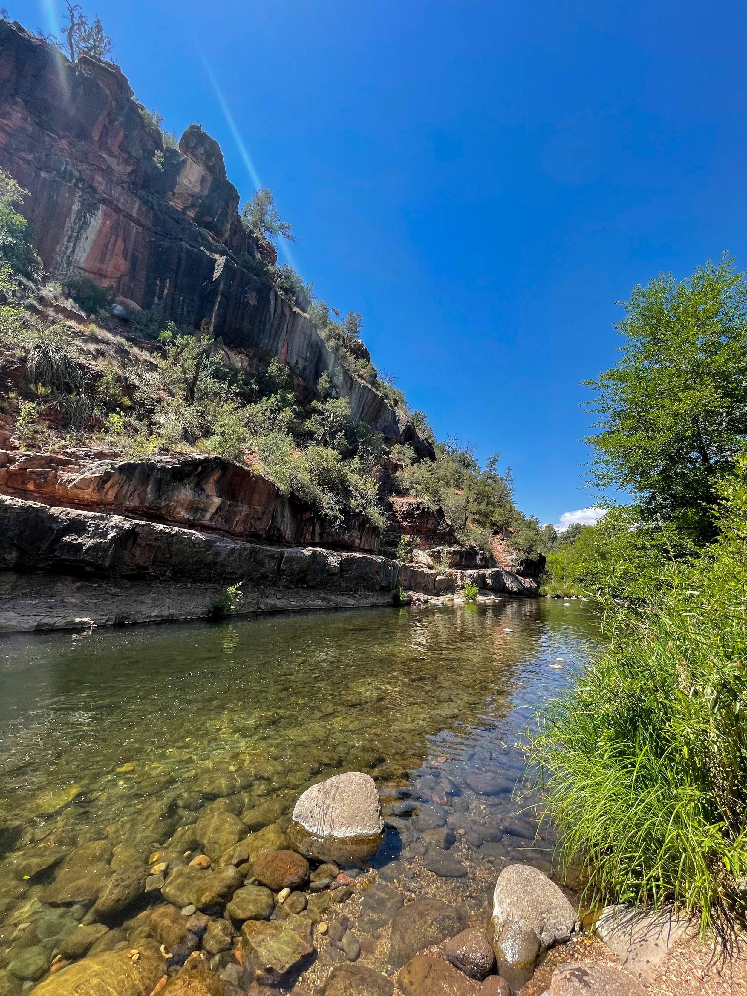 grasshopper point swimming area stop along the oak creek canyon scenic drive