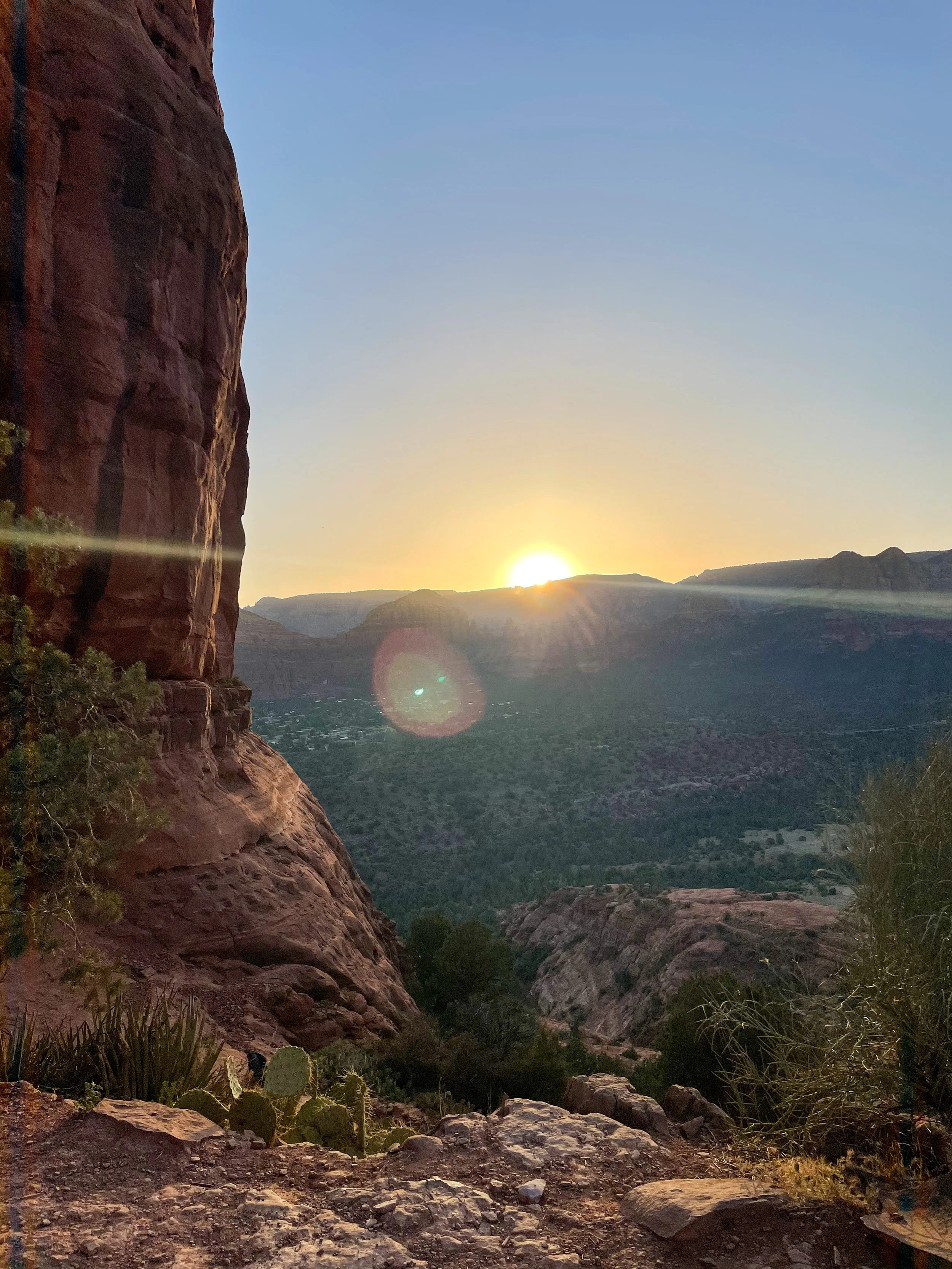 sunrise at the summit of cathedral rock, sedona, AZ
