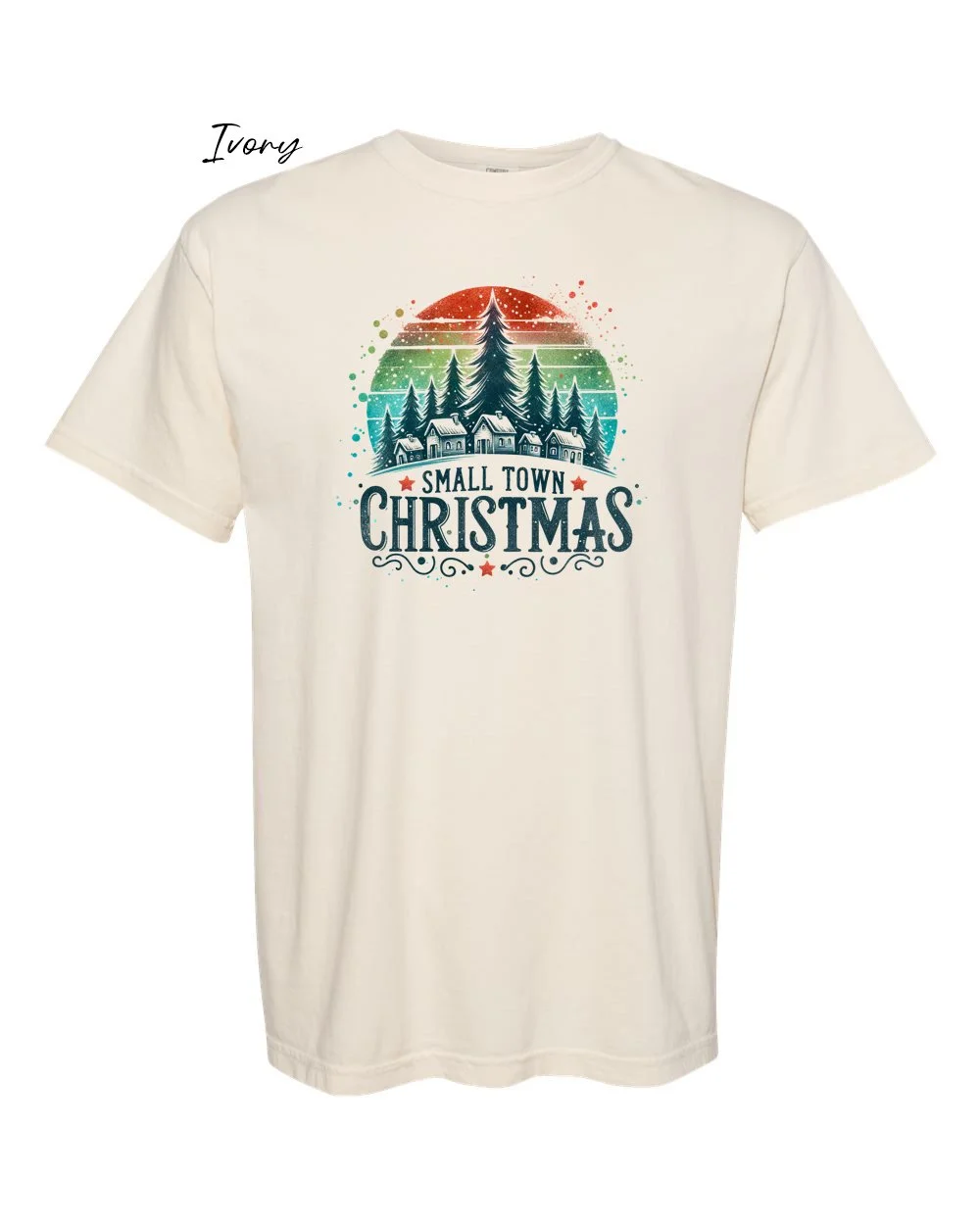 Small town Xmas on Ivory tshirt.jpg