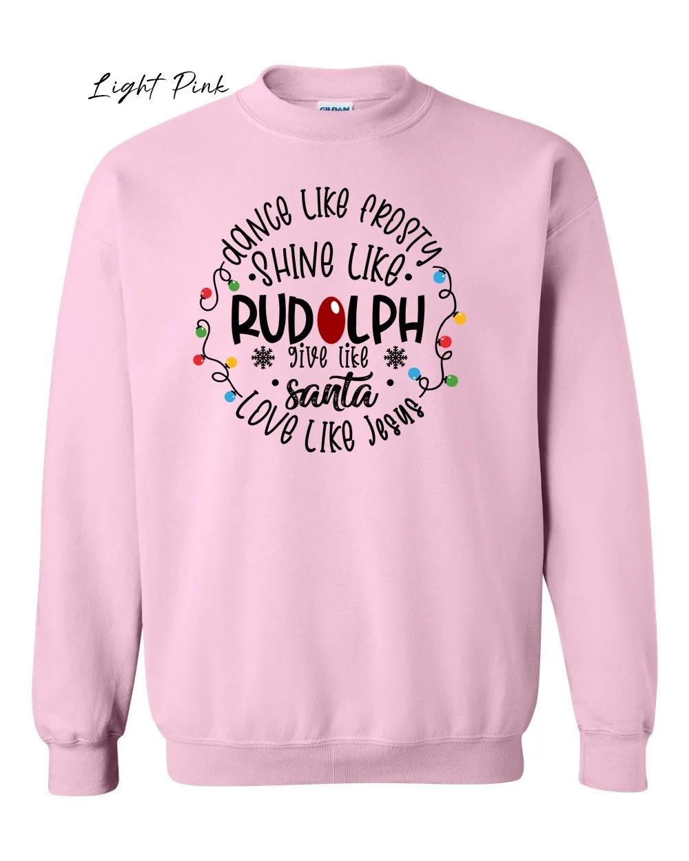 Dance like frosty on Light pink sweatshirt.jpg