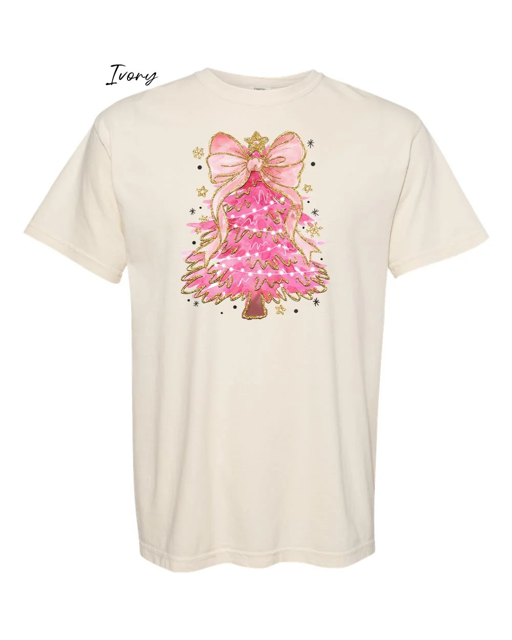 Pink tree bow on Ivory tshirt.jpg