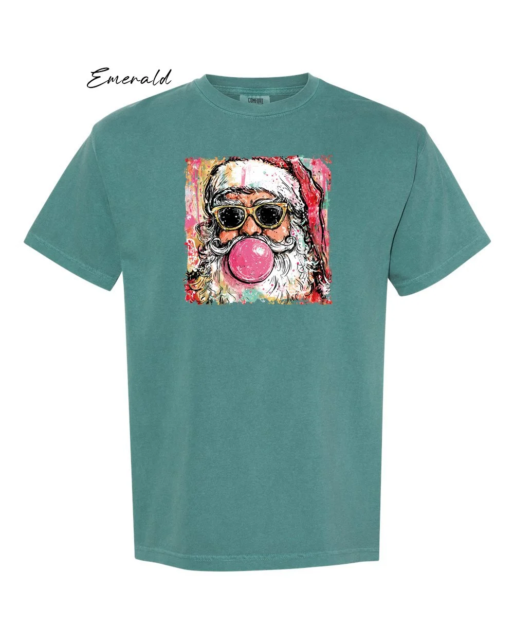 Preppy Santa on Emerald tshirt.jpg