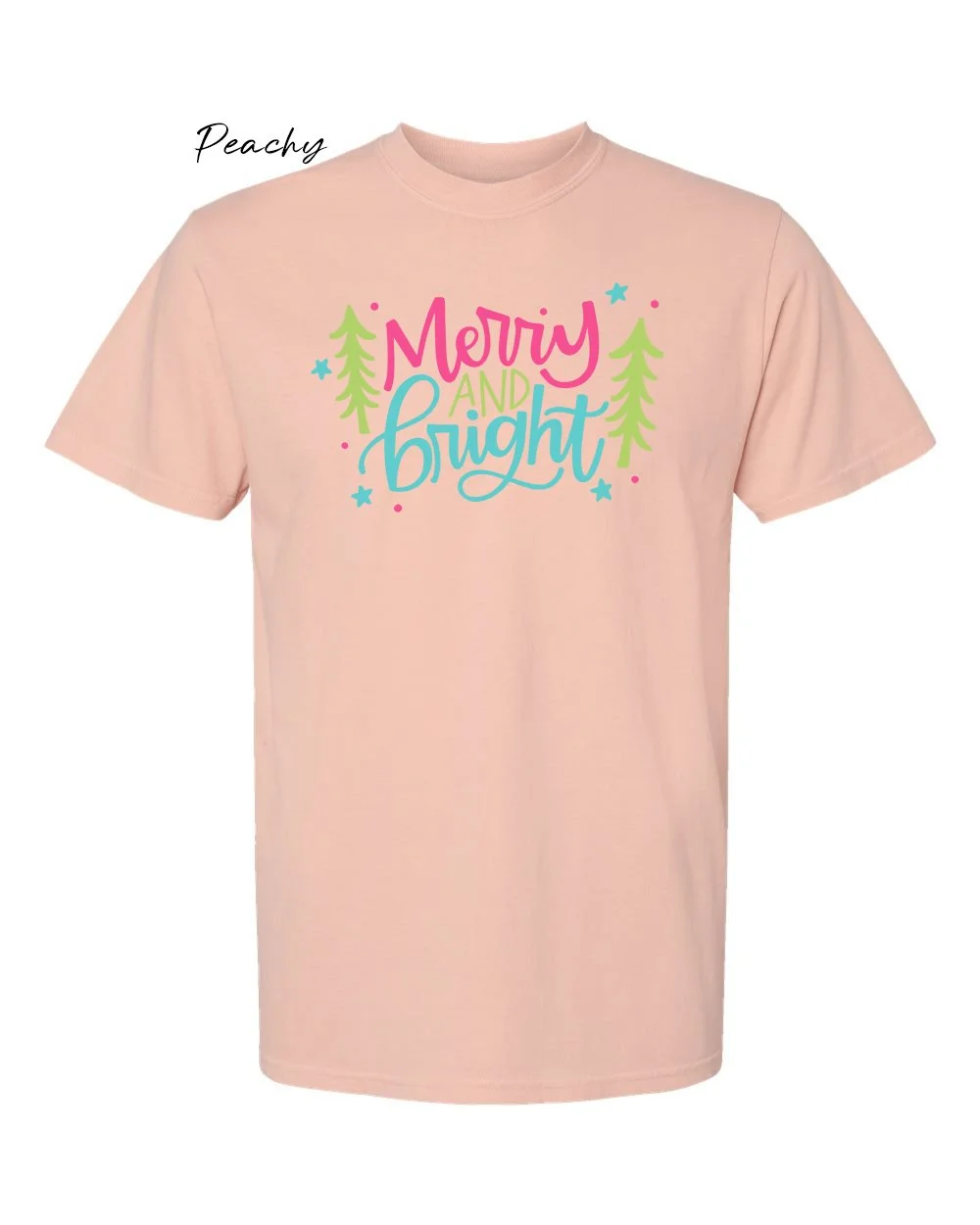 Merry & Bright on Peachy tshirt.jpg