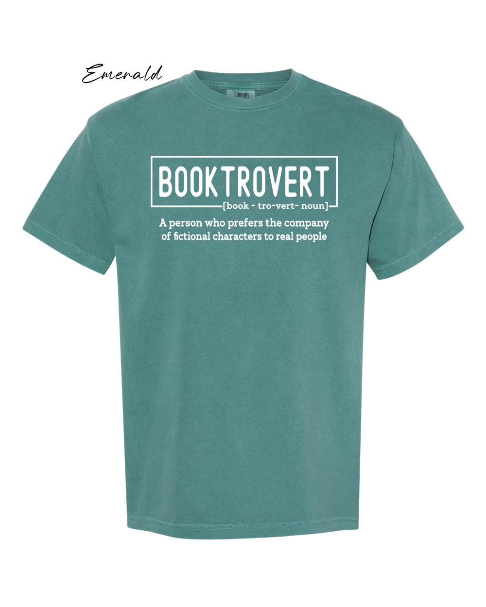 Booktrovert on Emerald tshirt.jpg