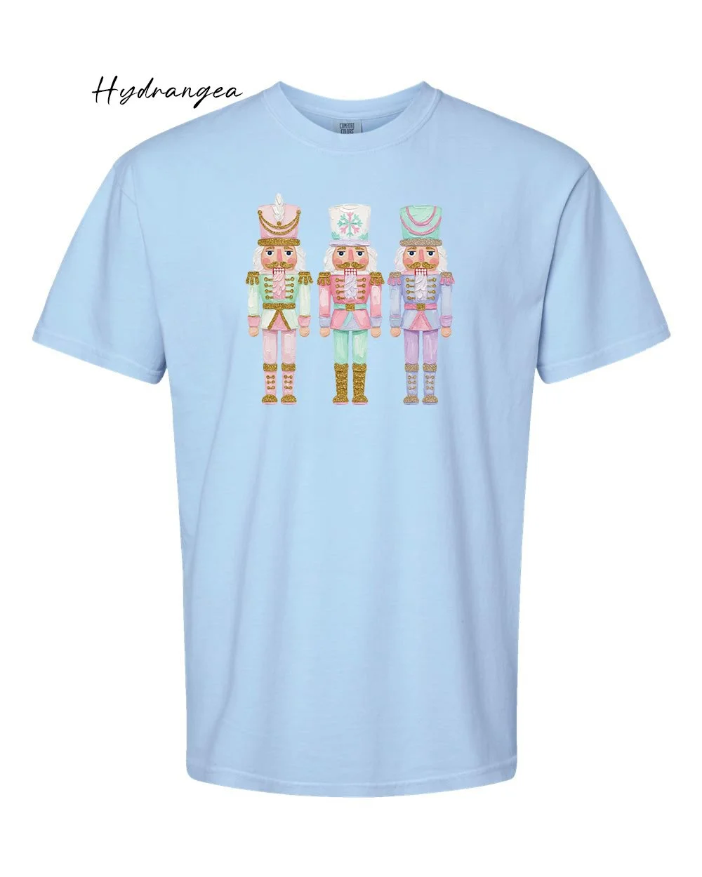 Nutcracker Trio on Hydrangea tshirt.jpg