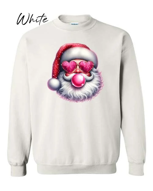 Santa blowing bubble on White sweatshirt.jpg