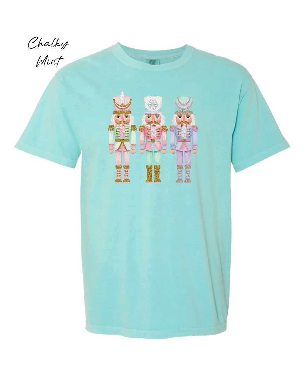 Nutcracker trio on Chalky Mint tshirt.jpg