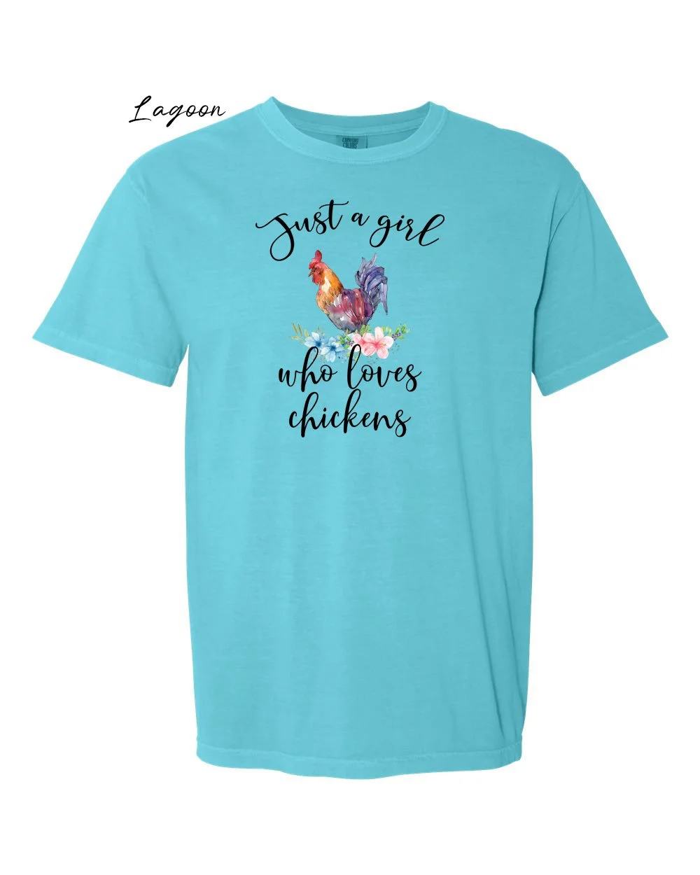 Girl who loves chickens on Lagoon tshirt.jpg