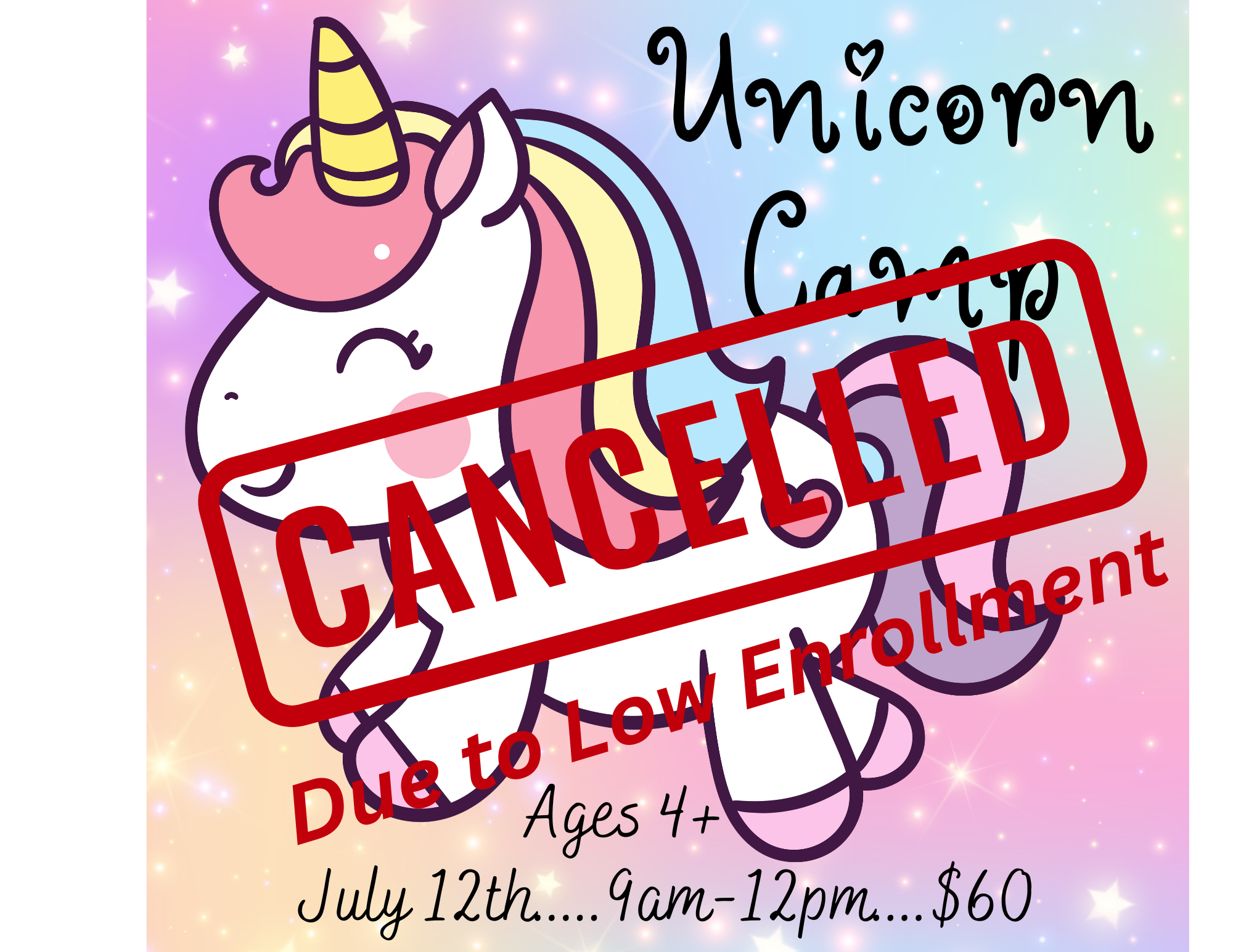 Unicorn Camp- CANCELLED