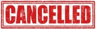 cancelled in red
