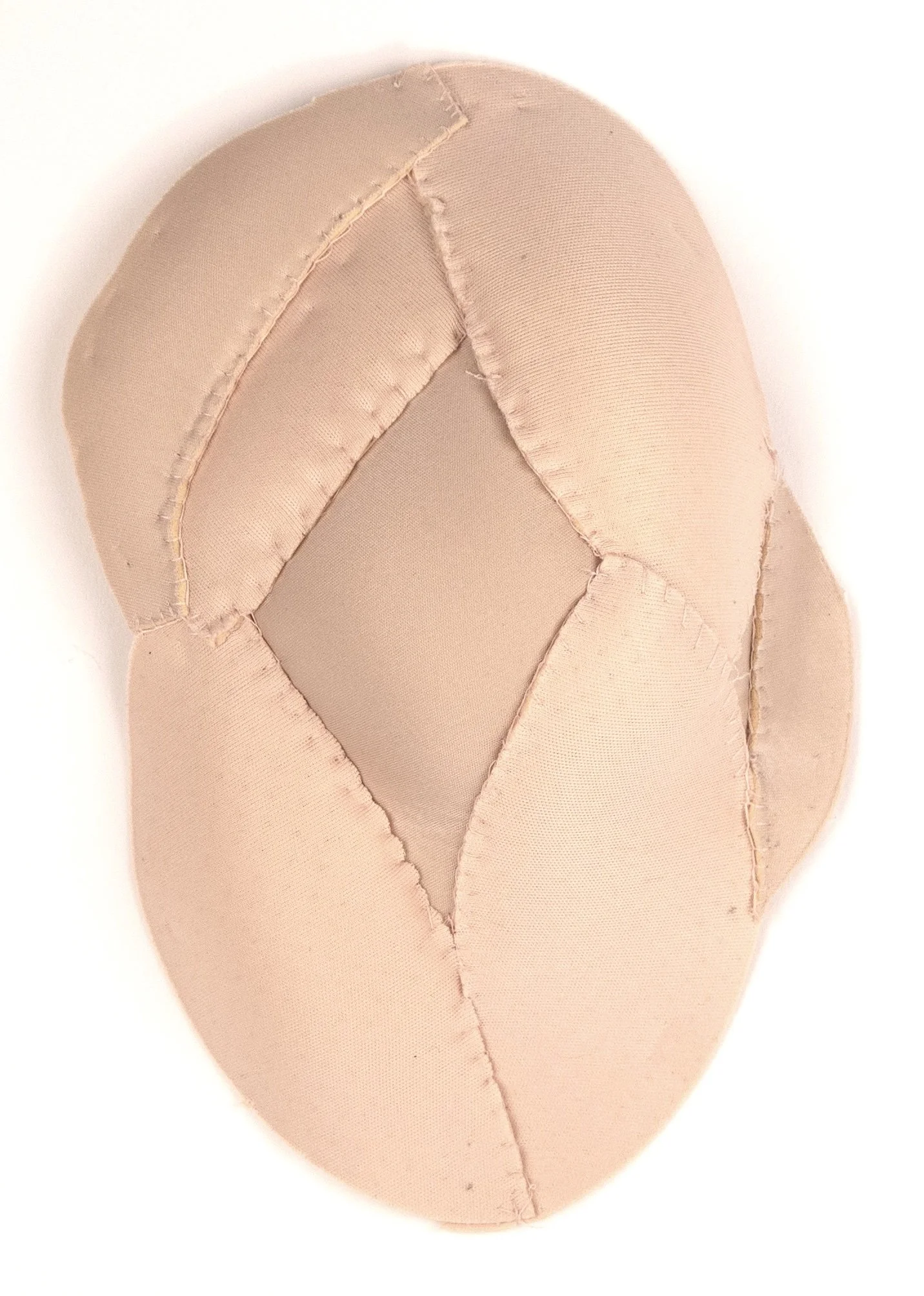 boob job, nylon bra insert, thread, 9.5" x 7" x 2.5", 2025