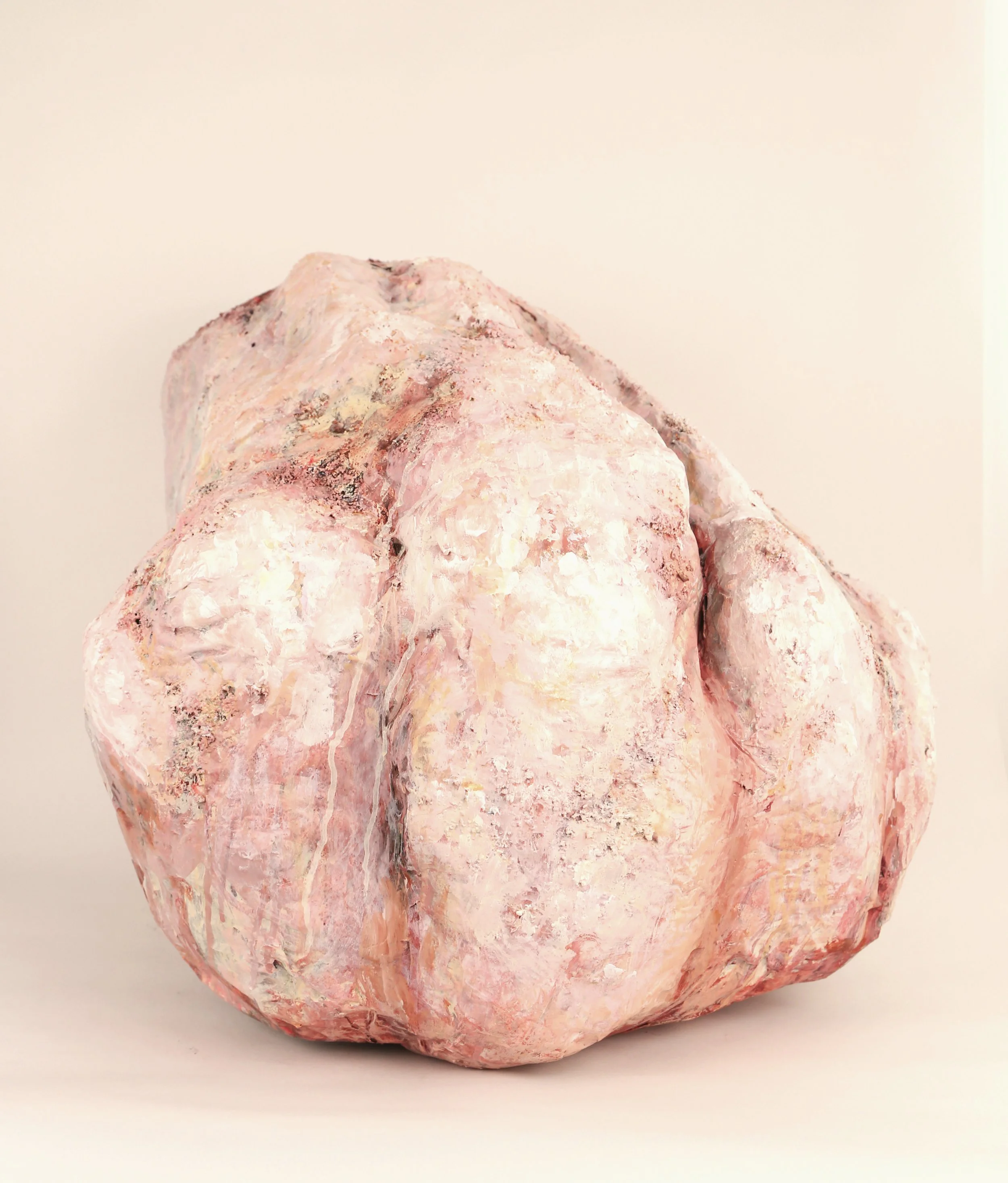 Munch's Fist, Paper, wire, sand, acrylic, 2024
