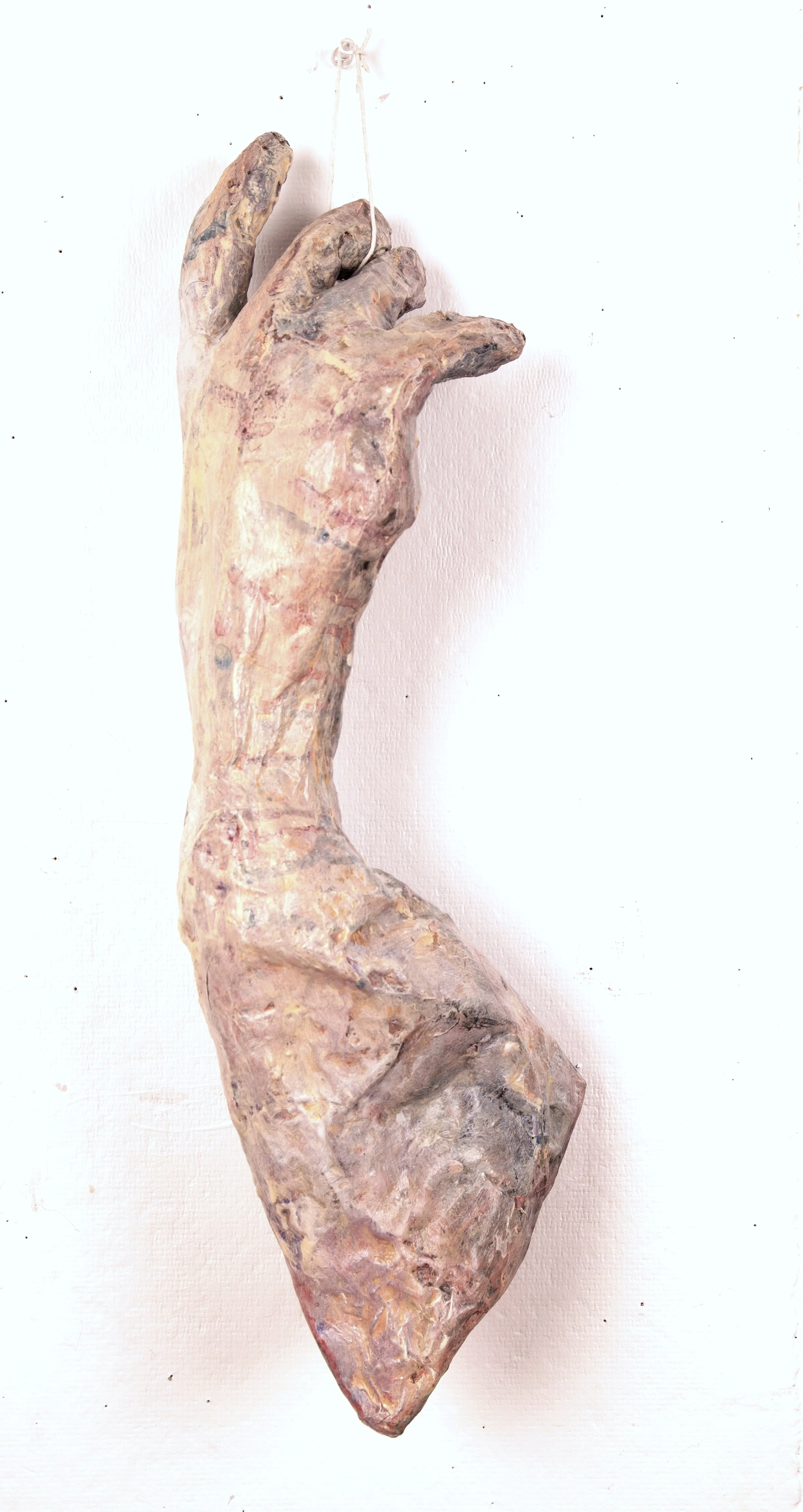 Gericault's Arm, paper, wire, acrylic, string, 7"X20"X5", 2021