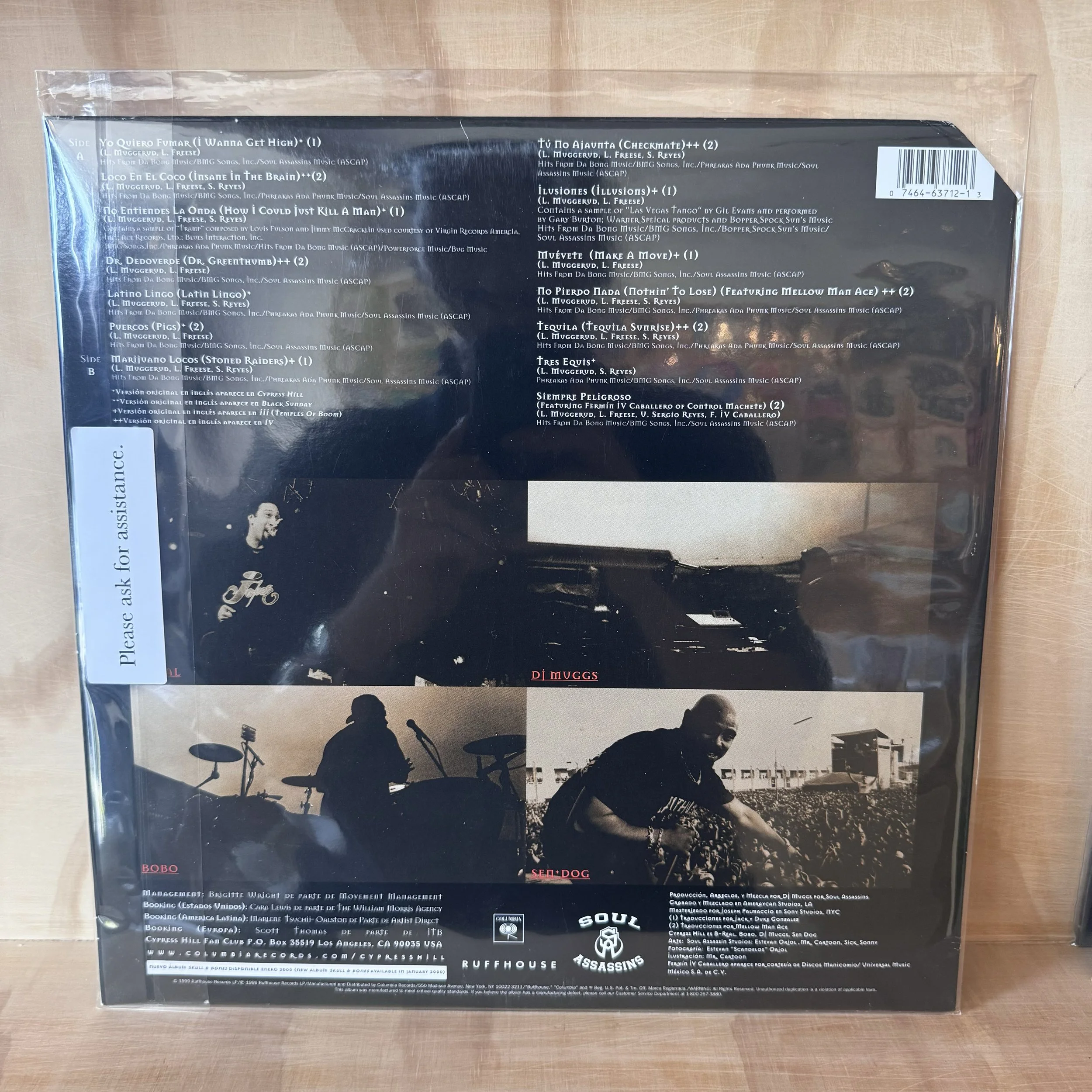 サヴィニャック・LES BOUCHONS-TOKIO 1999年　石版リト　良好 Cypress Hill - Los Grandes Exitos En Espanol — Healing Force of