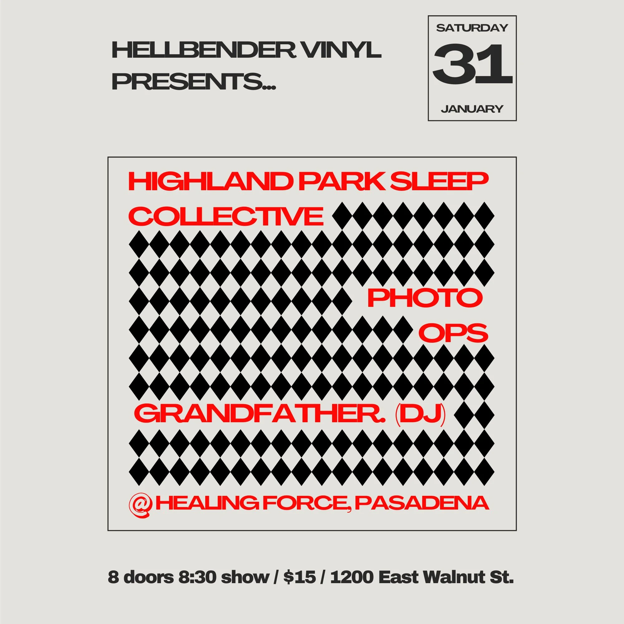 Highland Park Sleep Collective, Photo Ops, Grandfather. (DJ)