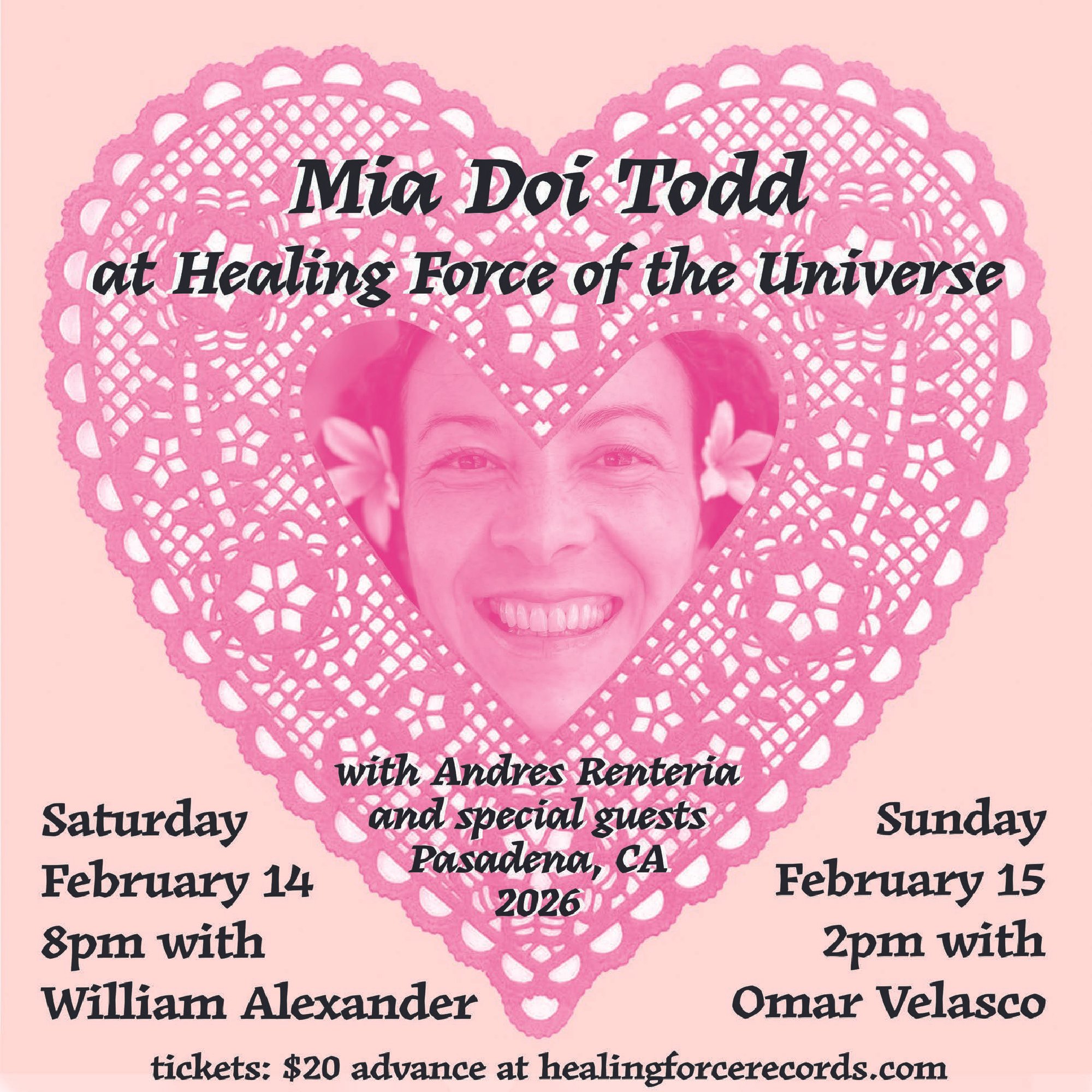 Mia Doi Todd, Andres Renteria, William Alexander