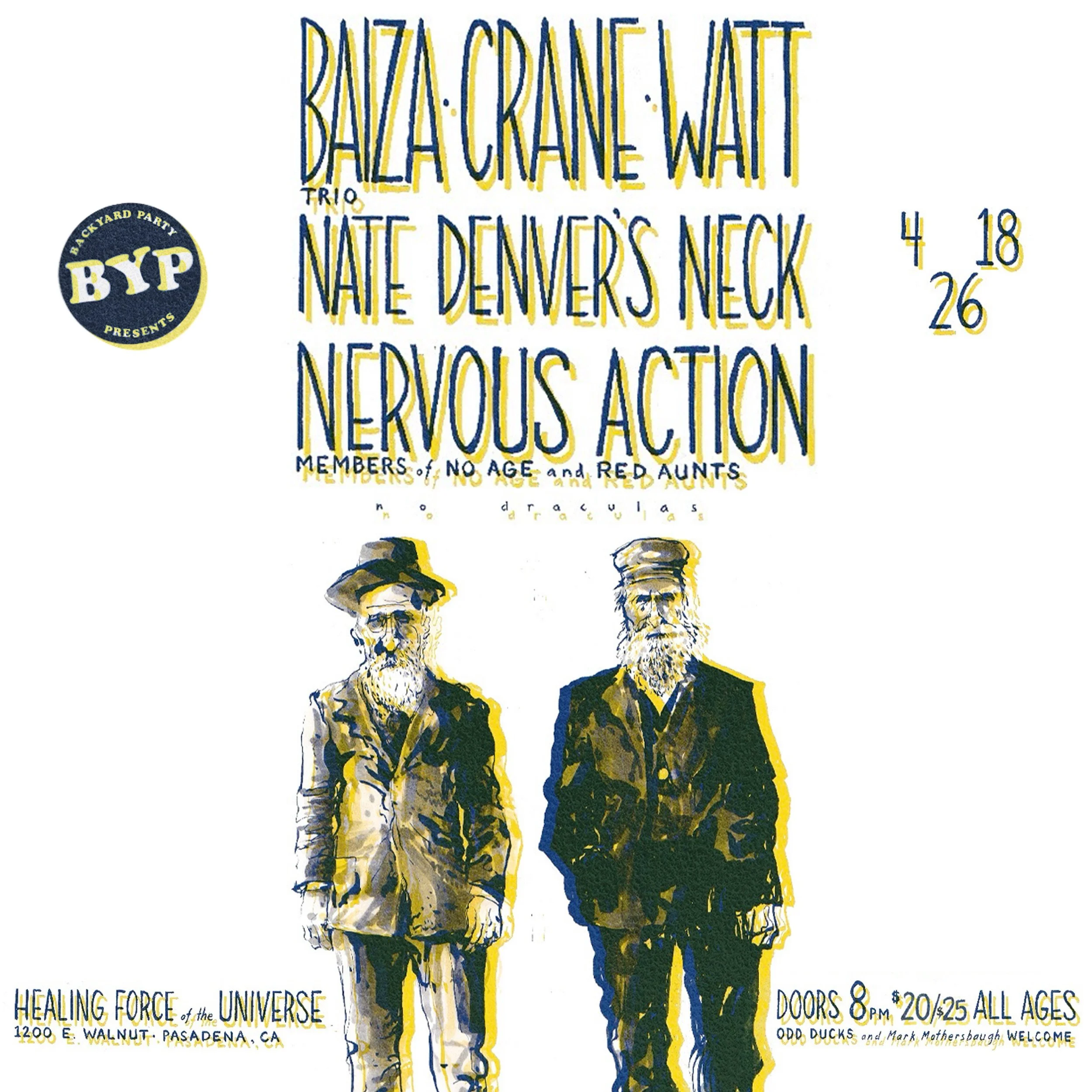 Mike Watt Trio, Nate Denver's Neck, Nervous Action