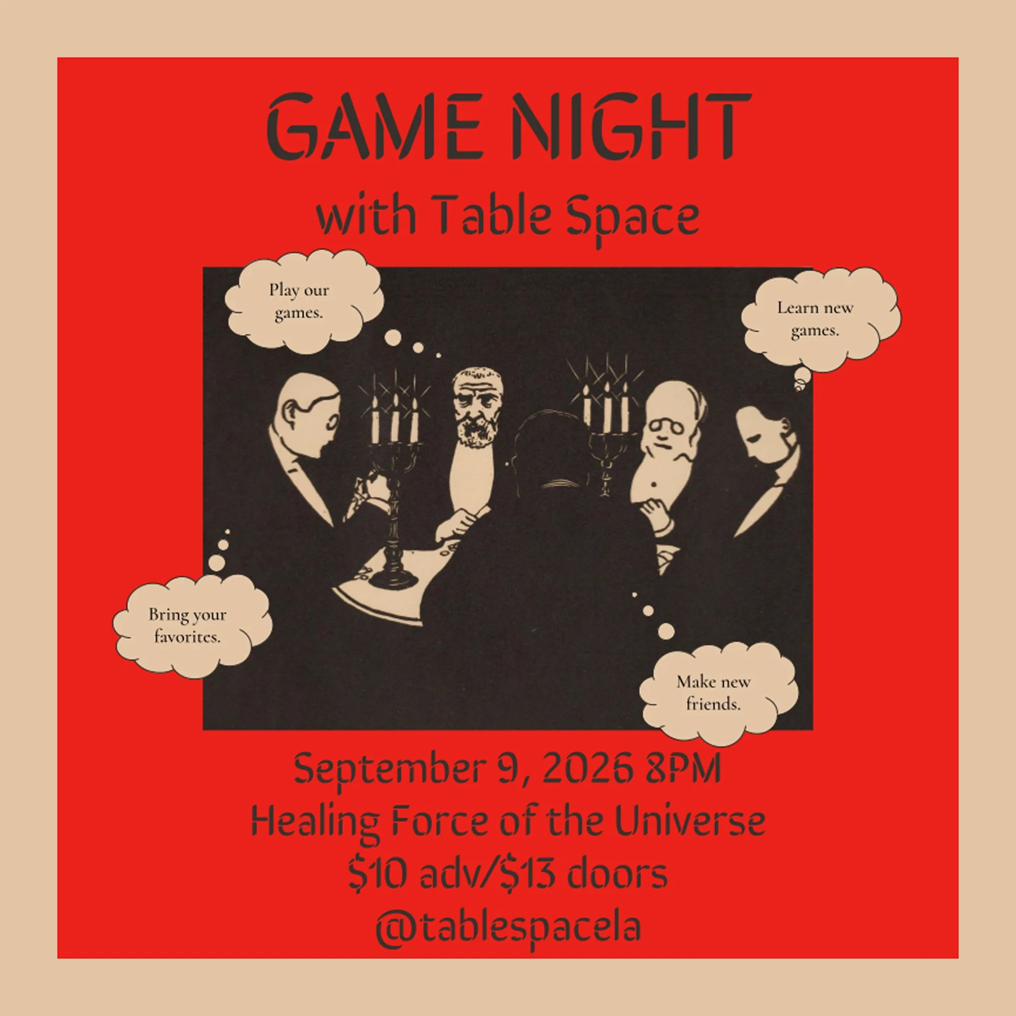 Game Night w/ Table Space