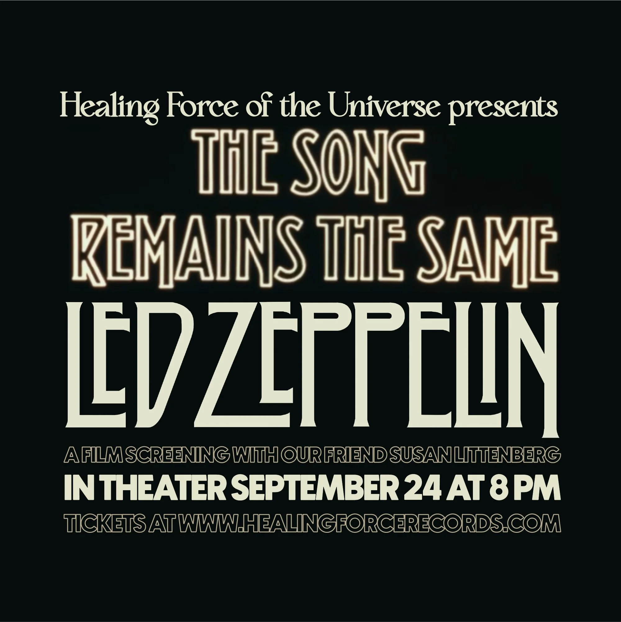 Led Zeppelin: The Song Remains The Same - Film Screening