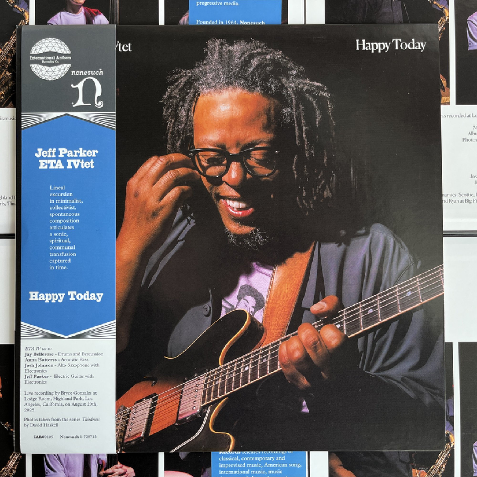 Jeff Parker ETA IVtet - Happy Today (Pre-Order) (release date May 15, 2026)