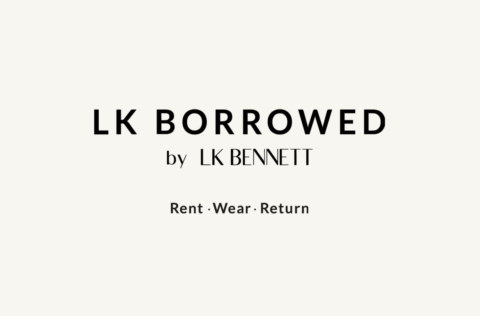 LK Borrowed by LK Bennett welcome kit