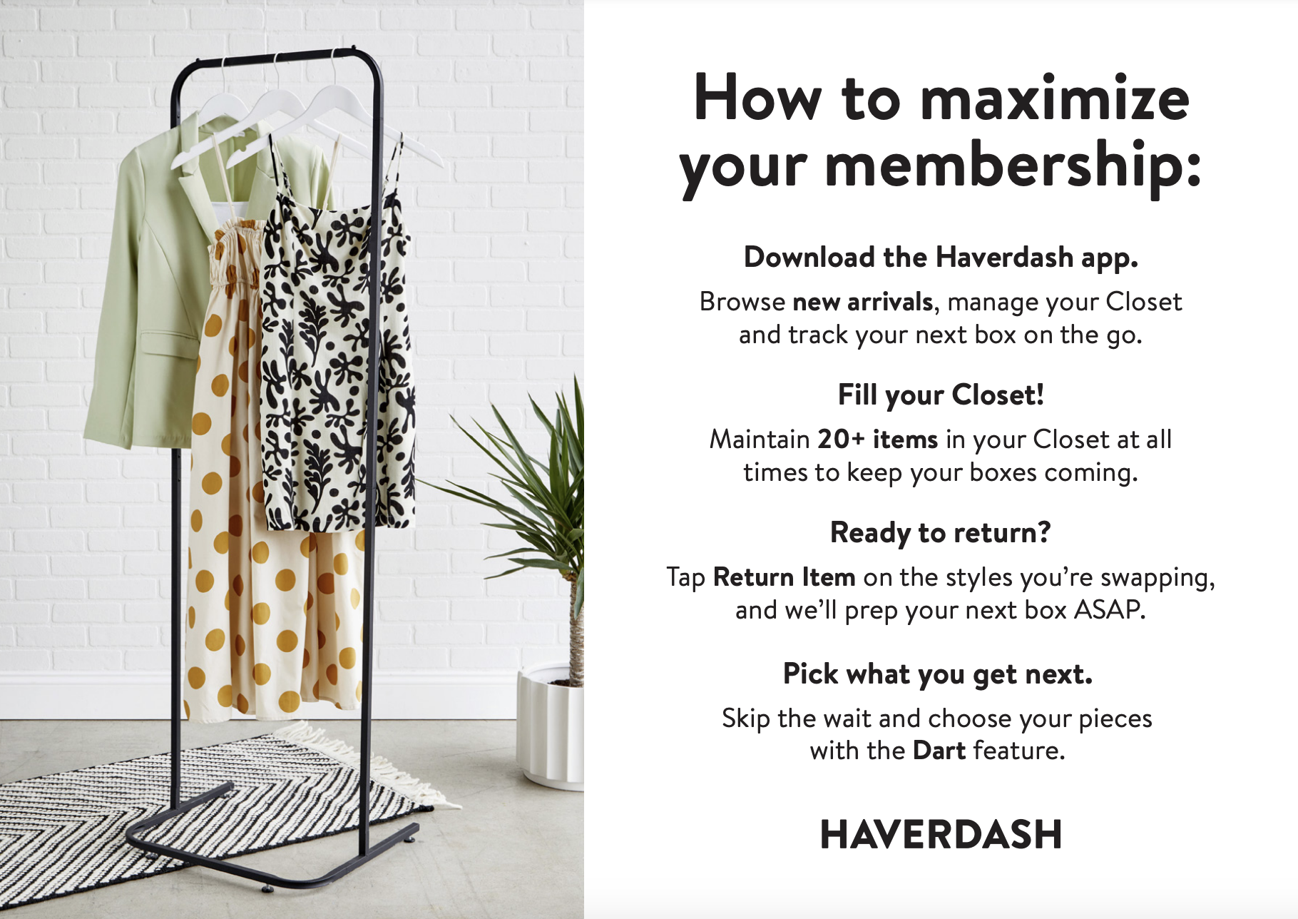 Haverdash welcome kit