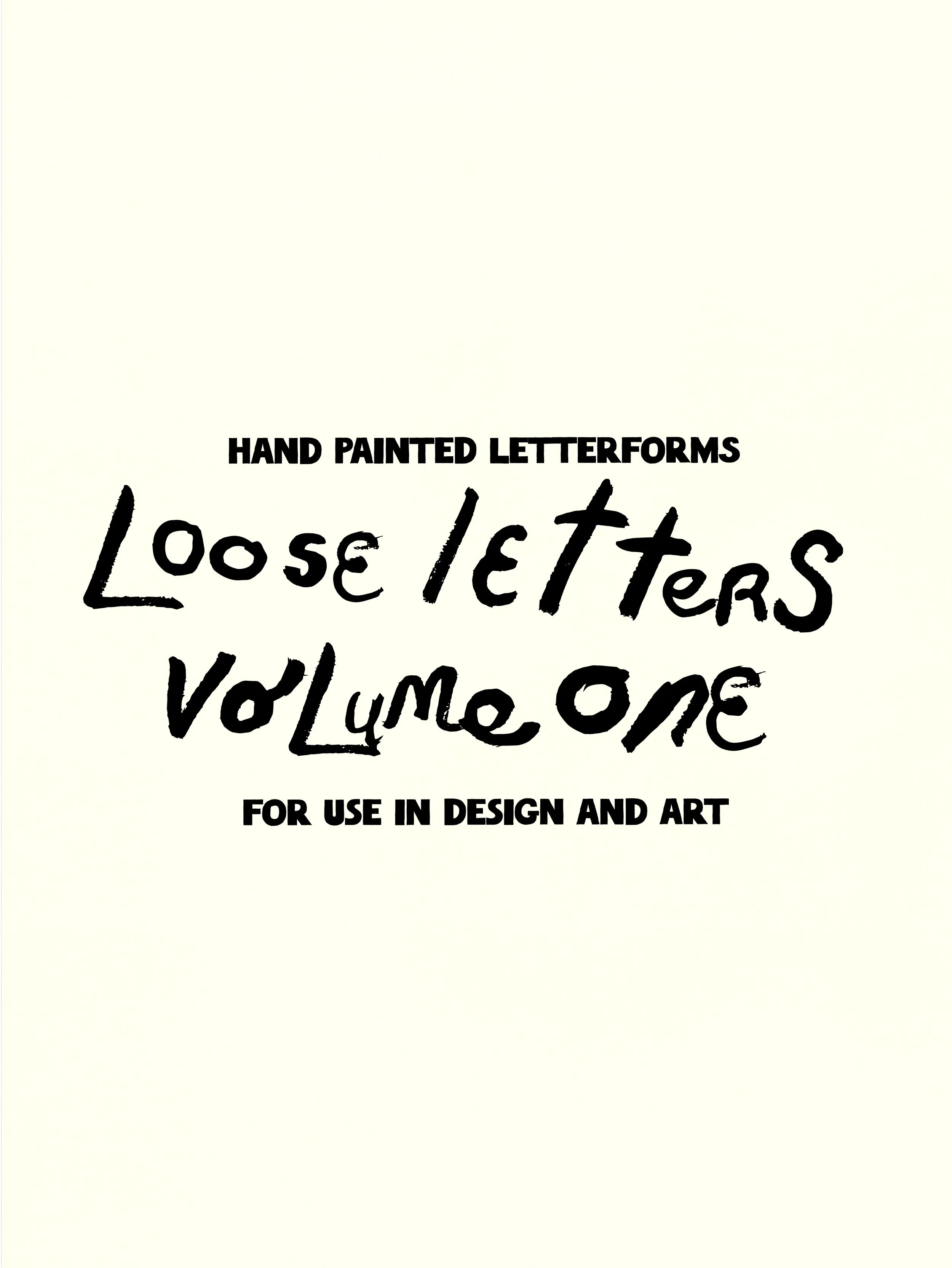 Loose Letters™ | Vol. 1 | Painted Letters